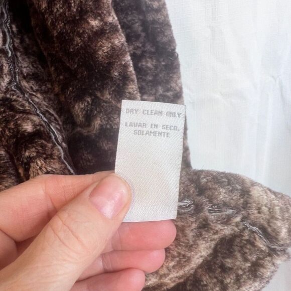 Genuine Leather & Faux Fur Sleeveless Vest Size Large Boho Western - Picture 8 of 11